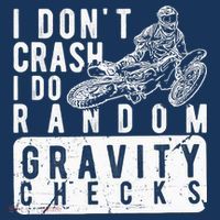 I Don't Crash, I Do Random Gravity Checks Dirt Bike Women's Tank Top thumb 5