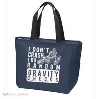I Don't Crash, I Do Random Gravity Checks Dirt Bike Tote Bag thumb 3