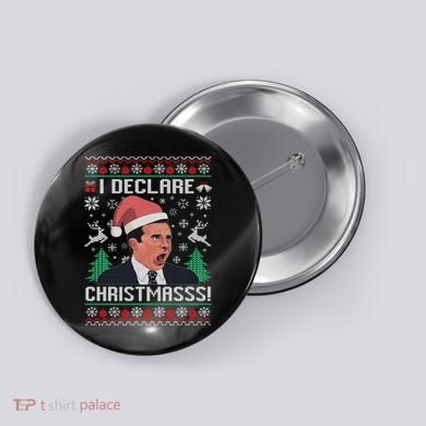 I Declare Christmas, The Office Christmas Sweater Button