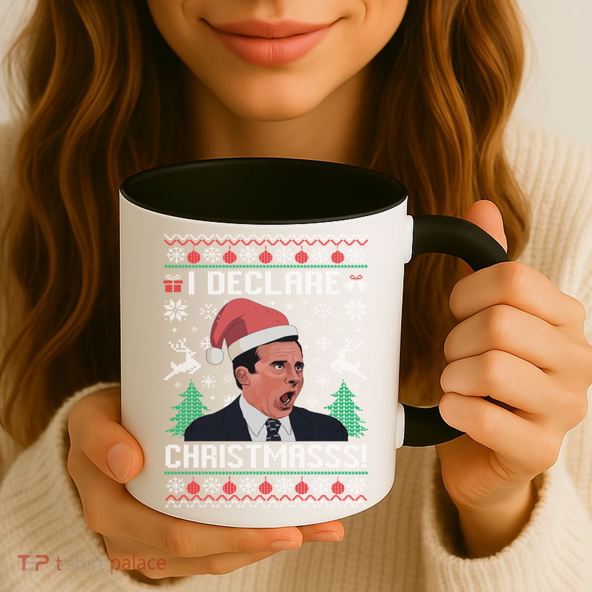 I Declare Christmas, The Office Christmas Sweater Coffee Mug