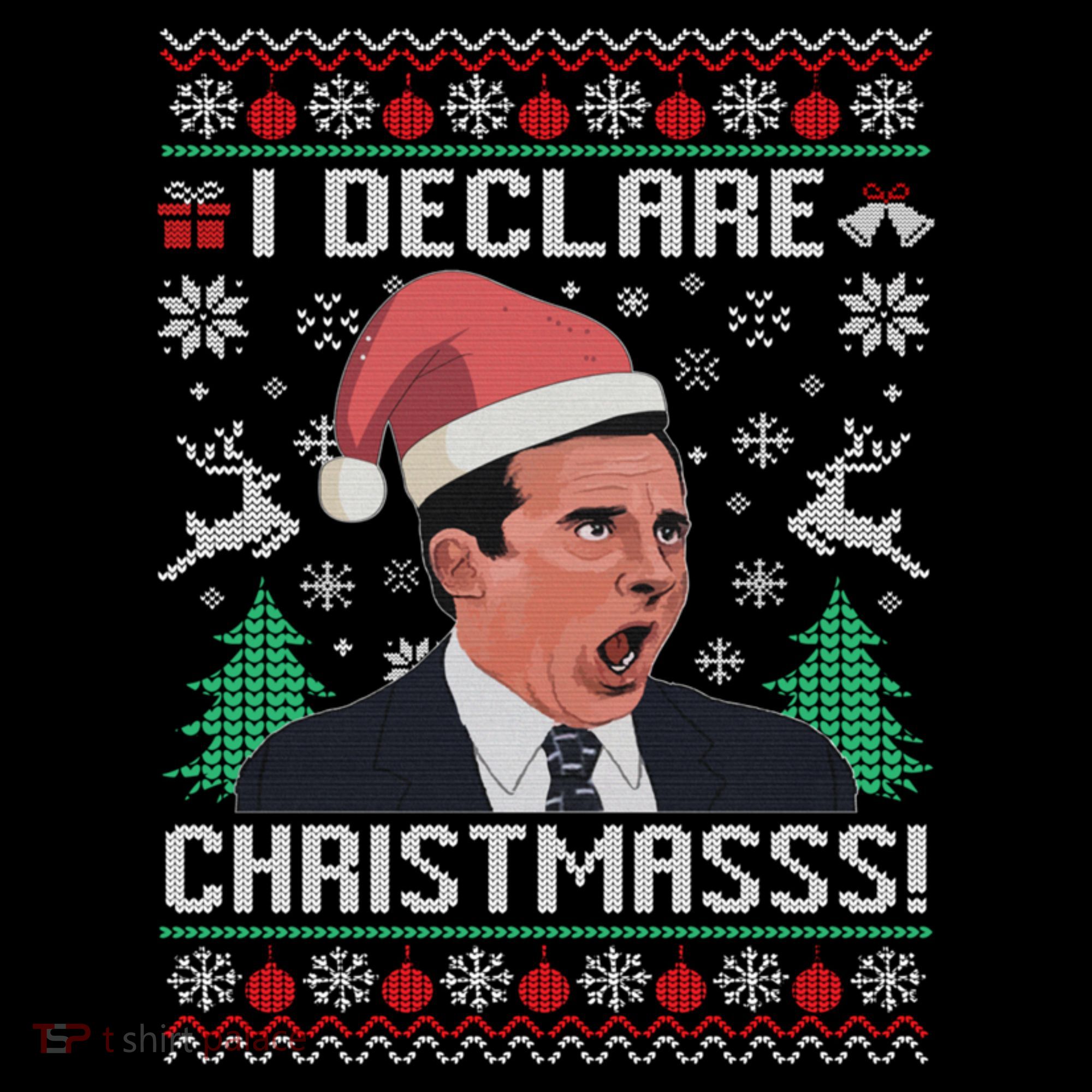 I Declare Christmas, The Office Christmas Sweater Women's Hoodie