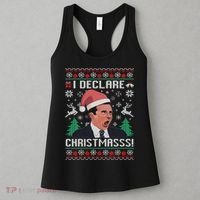 I Declare Christmas, The Office Christmas Sweater Women's Tank Top thumb 3