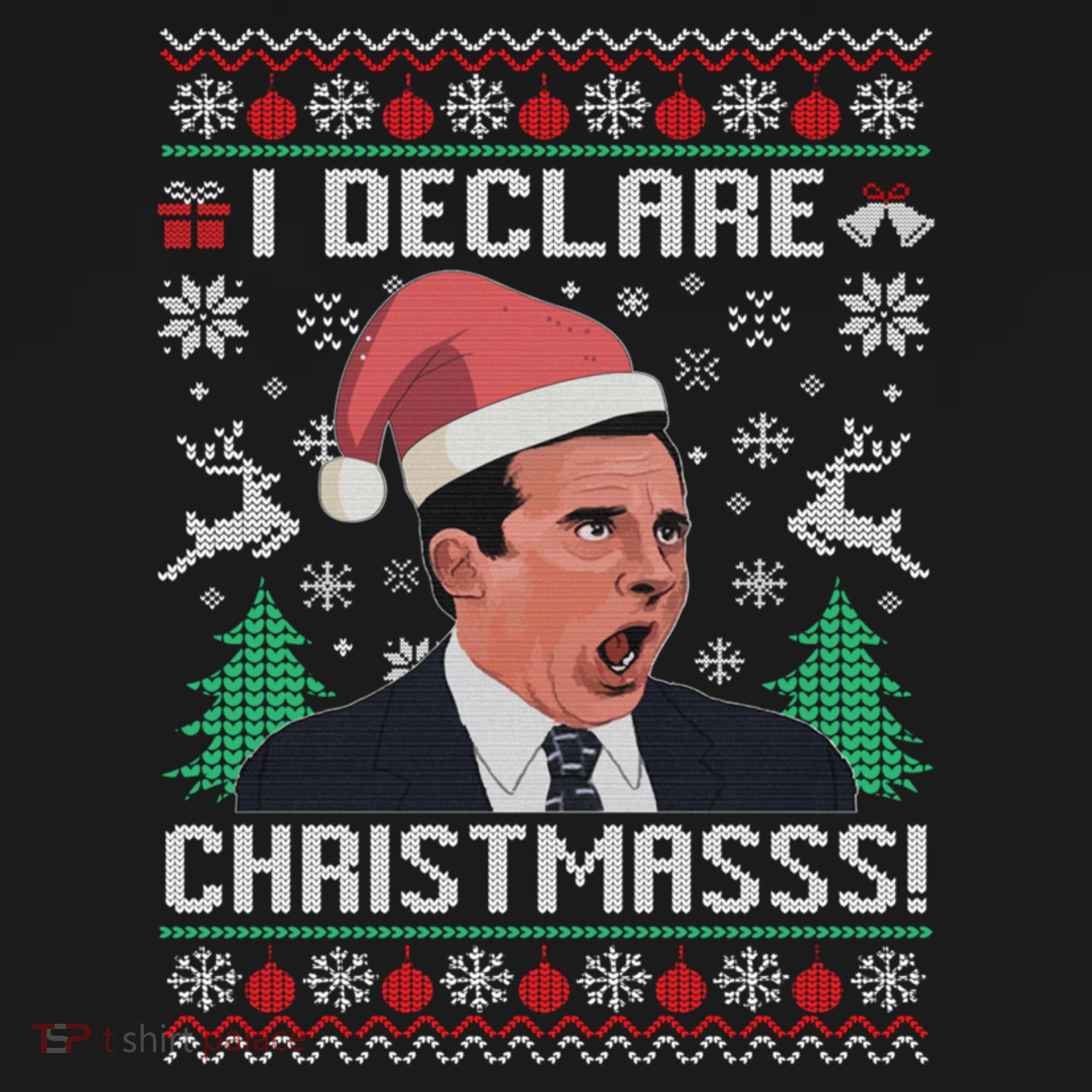 I Declare Christmas, The Office Christmas Sweater Women's Tank Top