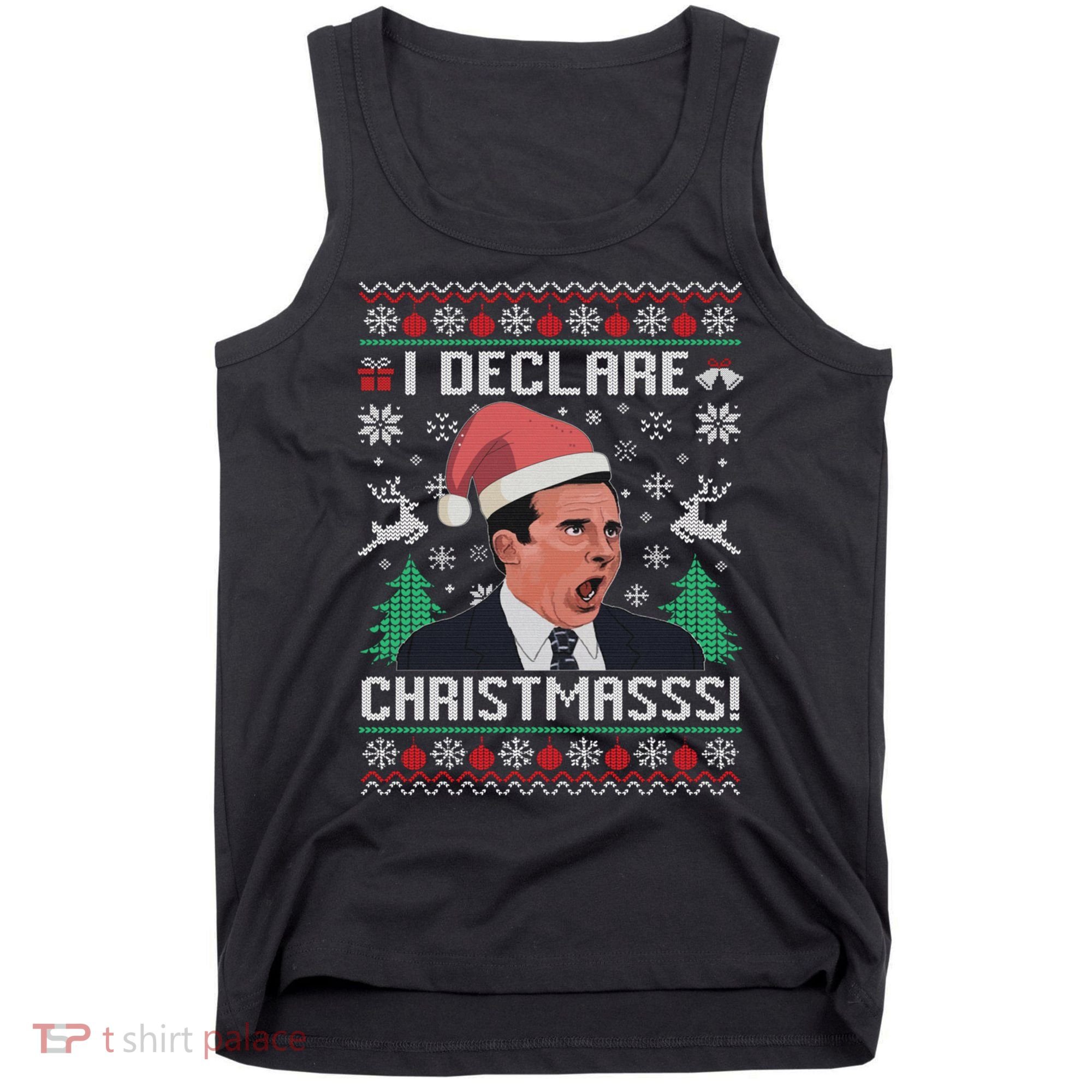 I Declare Christmas, The Office Christmas Sweater Tank Top