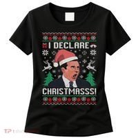 I Declare Christmas, The Office Christmas Sweater Women's T-Shirt thumb 0