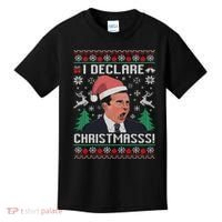 I Declare Christmas, The Office Christmas Sweater Kids T-Shirt thumb 0