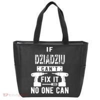 If Dziadziu Can't Fix It No One Can Poland Polish Grandpa Tote Bag thumb 0