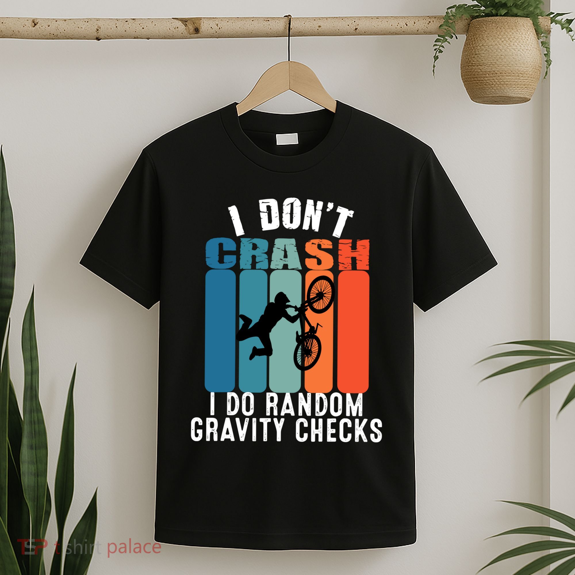 I DonT Crash I Do Random Gravity Checks Bmx Boy Vintage T-Shirt