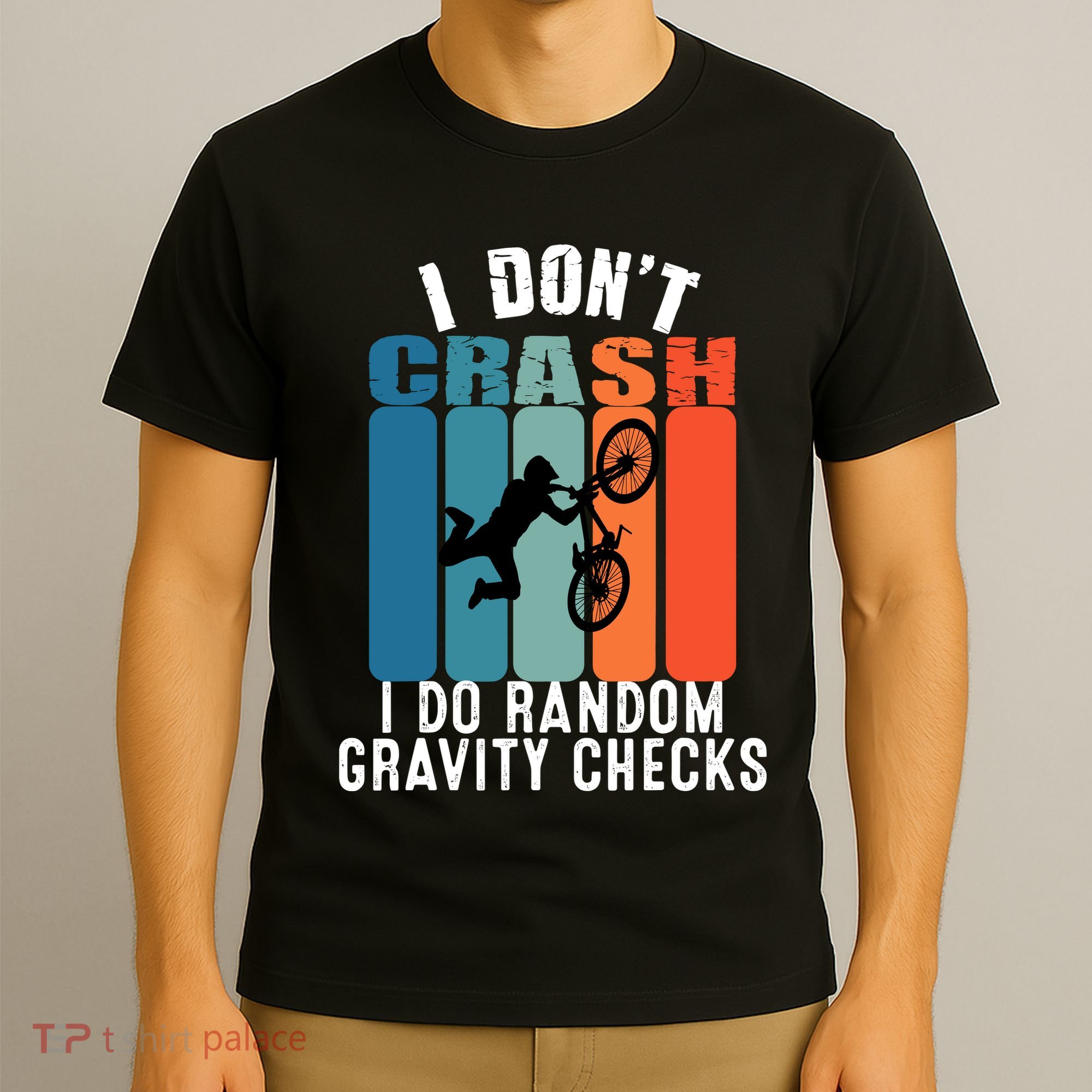 I DonT Crash I Do Random Gravity Checks Bmx Boy Vintage T-Shirt