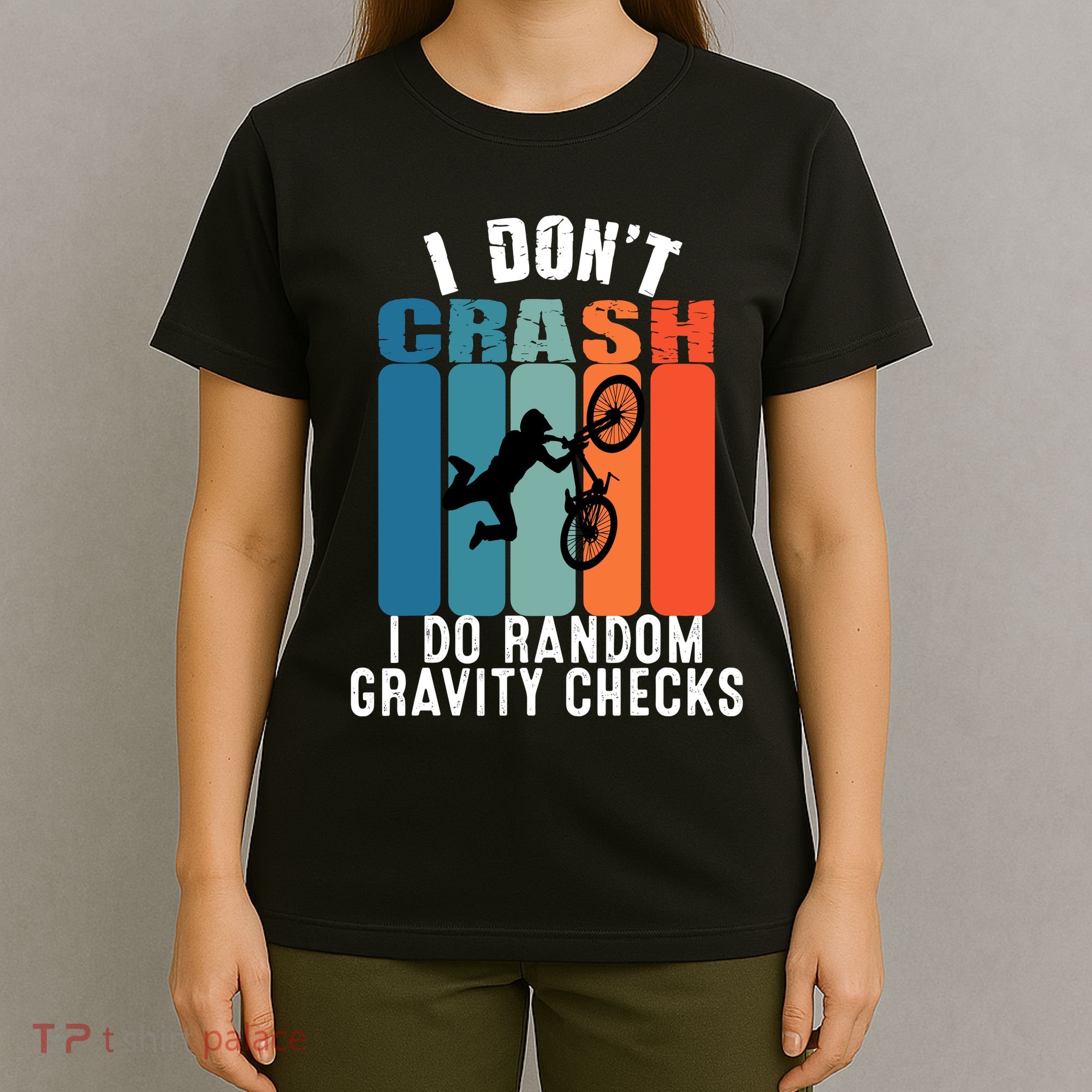 I DonT Crash I Do Random Gravity Checks Bmx Boy Vintage T-Shirt