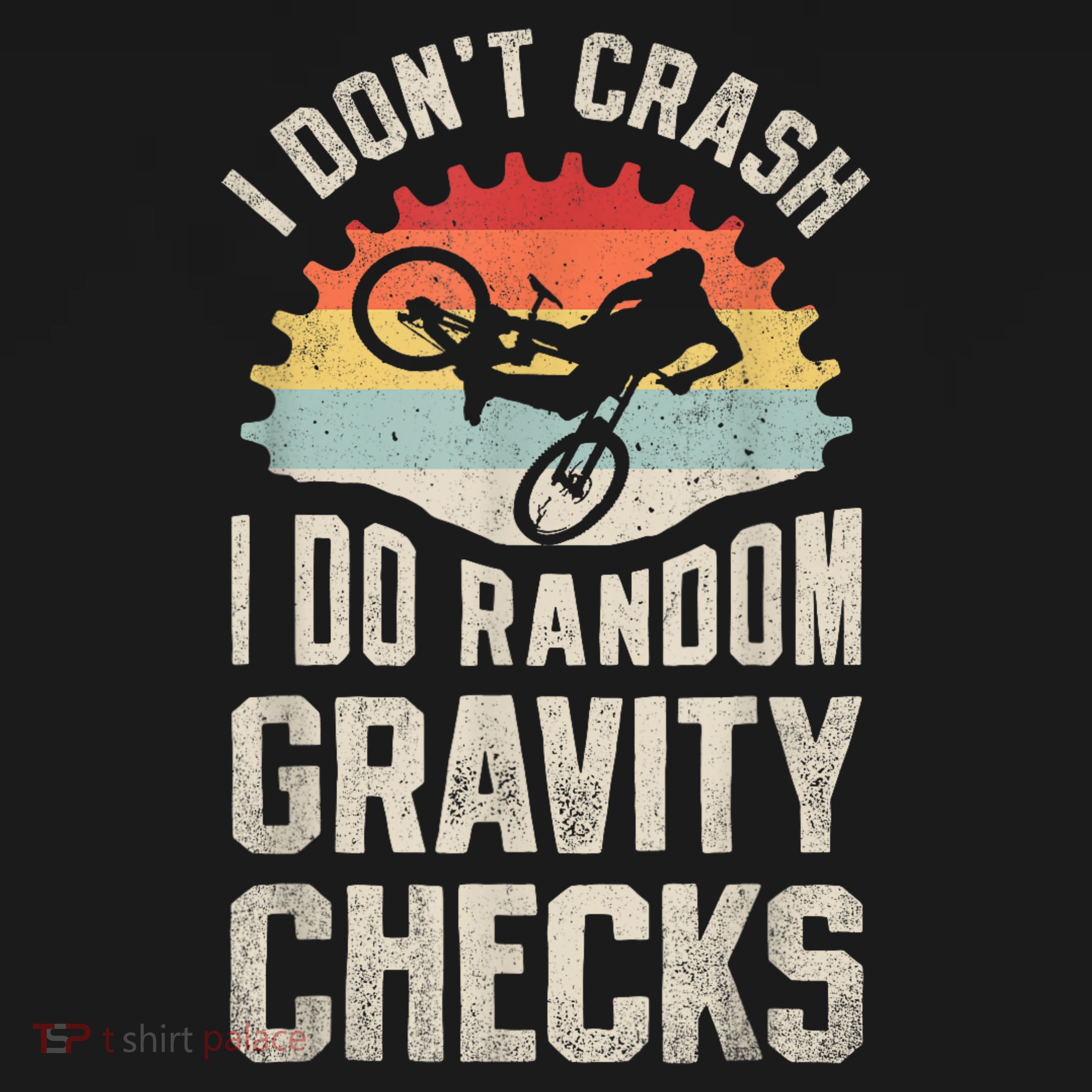 I Dont Crash I Do Random Gravity Checks Mountain Biking Doggie Tank
