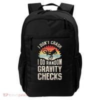 I Dont Crash I Do Random Gravity Checks Mountain Biking Backpack thumb 0