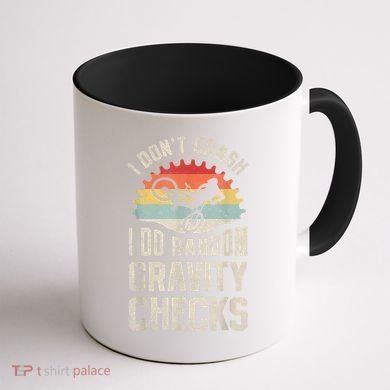 I Dont Crash I Do Random Gravity Checks Mountain Biking Coffee Mug back