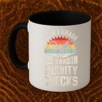 I Dont Crash I Do Random Gravity Checks Mountain Biking Coffee Mug thumb 2