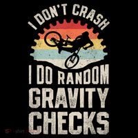 I Dont Crash I Do Random Gravity Checks Mountain Biking Women's Hoodie thumb 2