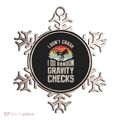 I Dont Crash I Do Random Gravity Checks Mountain Biking Ornament