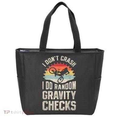 I Dont Crash I Do Random Gravity Checks Mountain Biking Tote Bag