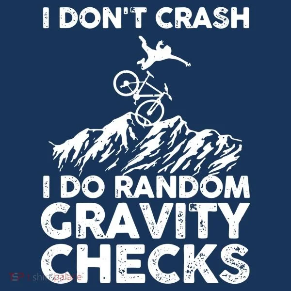 I Don't Crash I Do Random Gravity Checks Mountain Biking Women's Hoodie