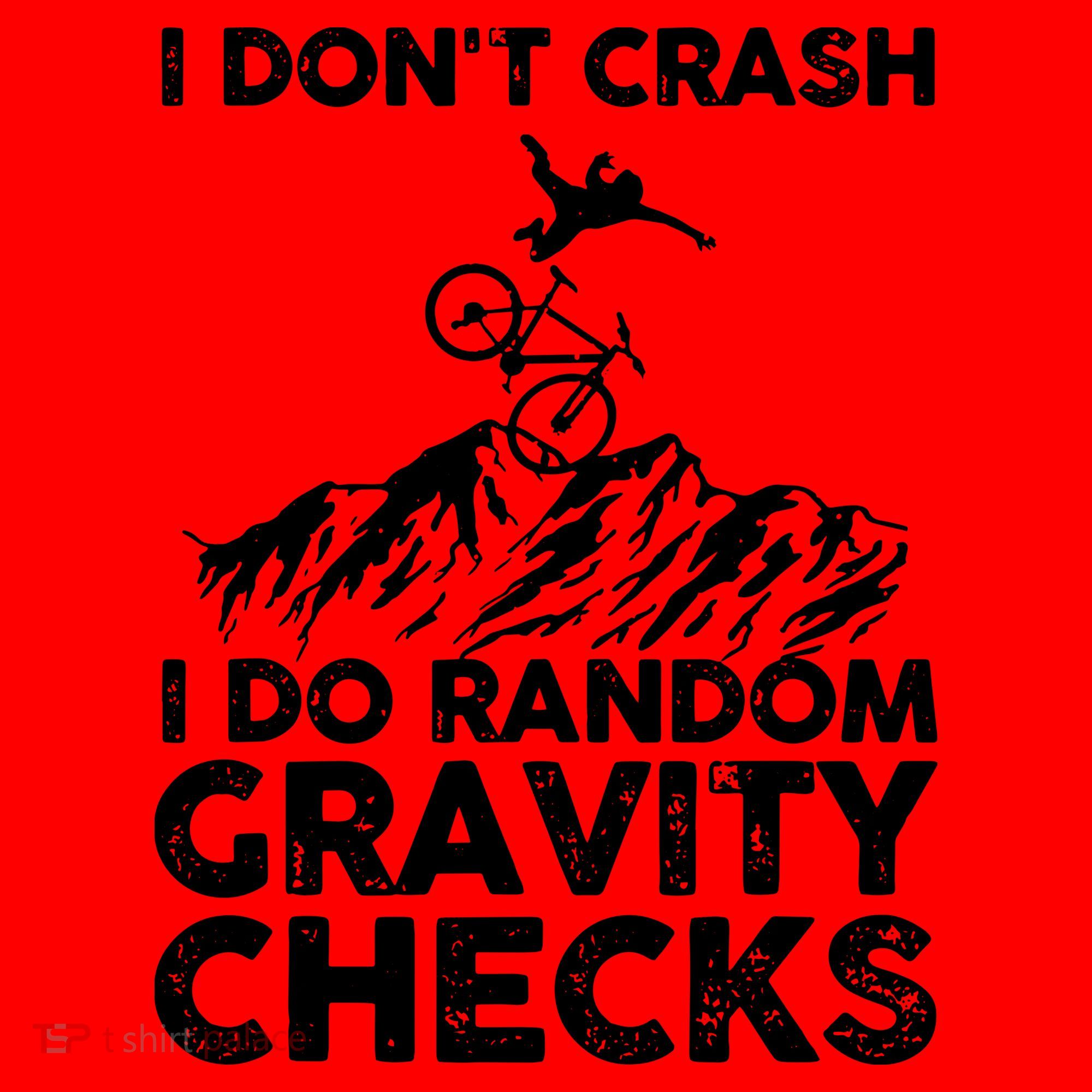 I Don't Crash I Do Random Gravity Checks Mountain Biking Santa Hat