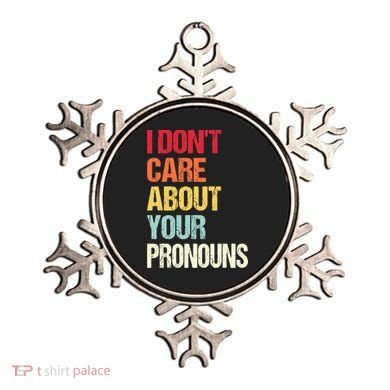 I Don't Care About Your Pronouns Anti Pronoun Ornament