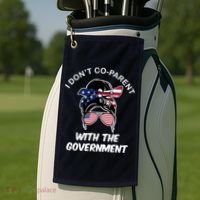 I Don't Co Parent With The Government Golf Towel thumb 2