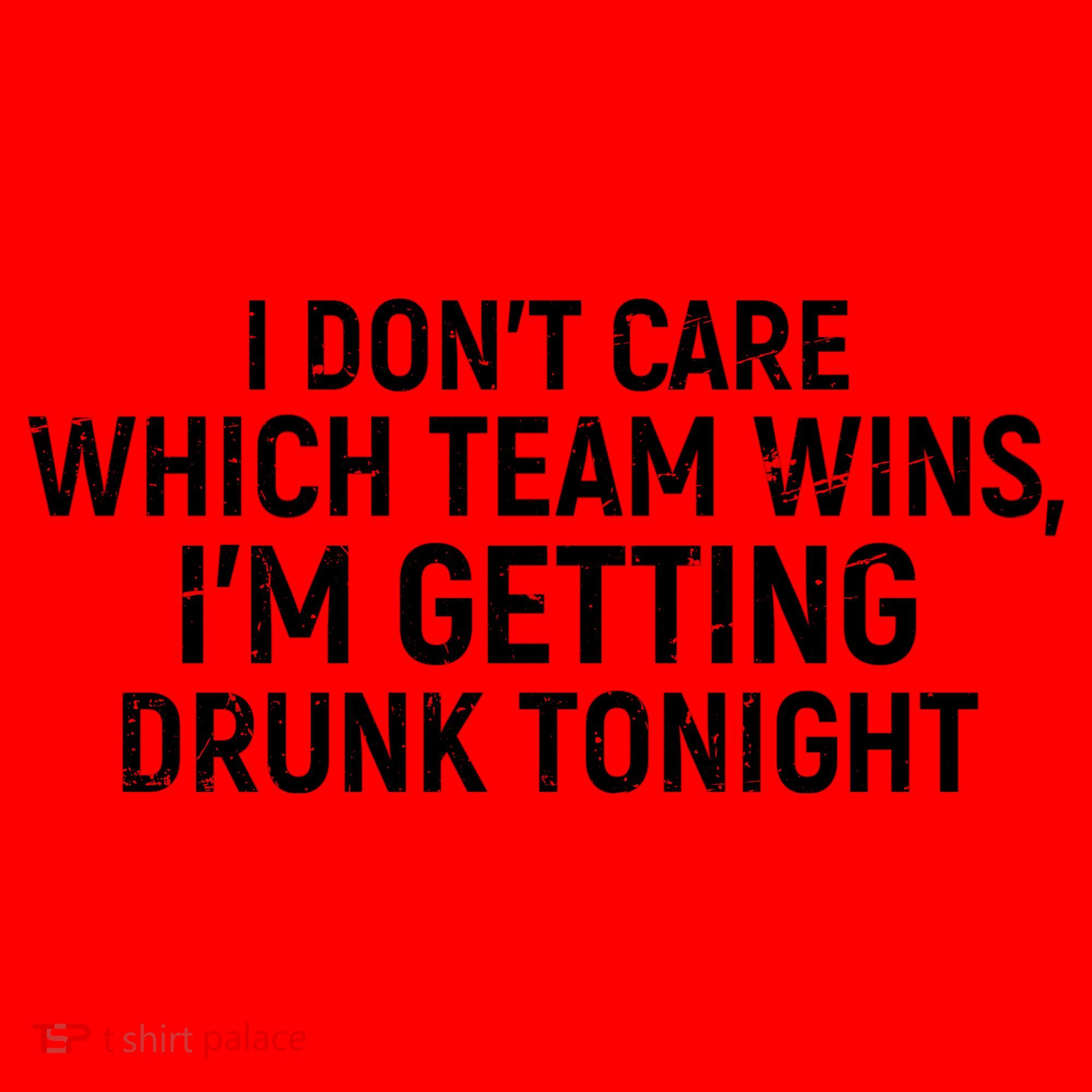 I Don't Care Which Team Wins, I'm Getting Drunk Tonight Santa Hat