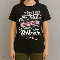 I Don'T Care My Own Bike But I Do Ride My Own Biker On Back T-Shirt thumb 4