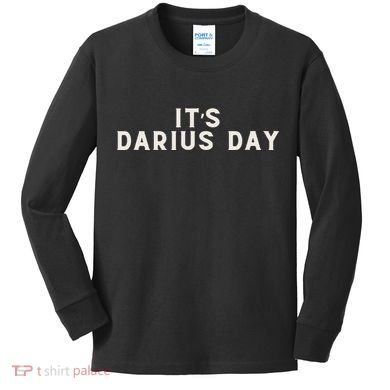 ItS Darius Day Funny Meme Kids Long Sleeve Shirt