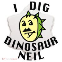 I Dig Dinosaur Neil Ceramic Ornament thumb 2