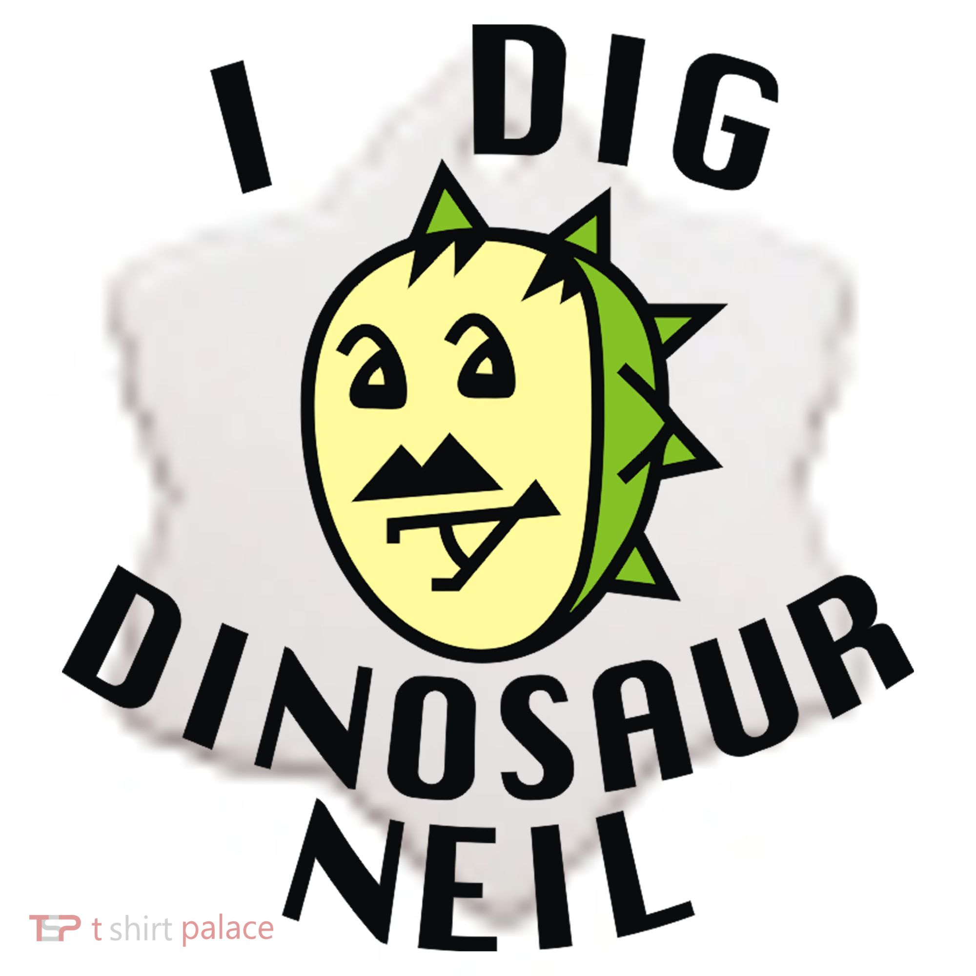 I Dig Dinosaur Neil Ceramic Ornament