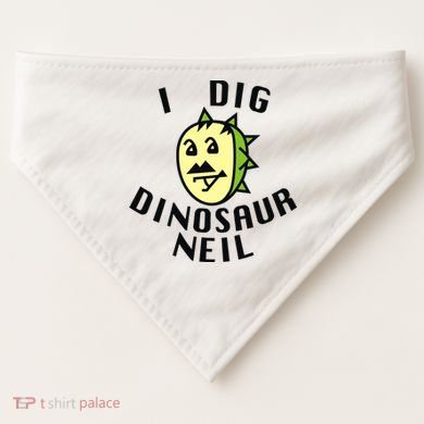 I Dig Dinosaur Neil USA-Made Doggie Bandana