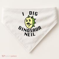 I Dig Dinosaur Neil USA-Made Doggie Bandana thumb 0