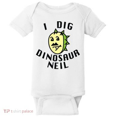 I Dig Dinosaur Neil Baby Bodysuit