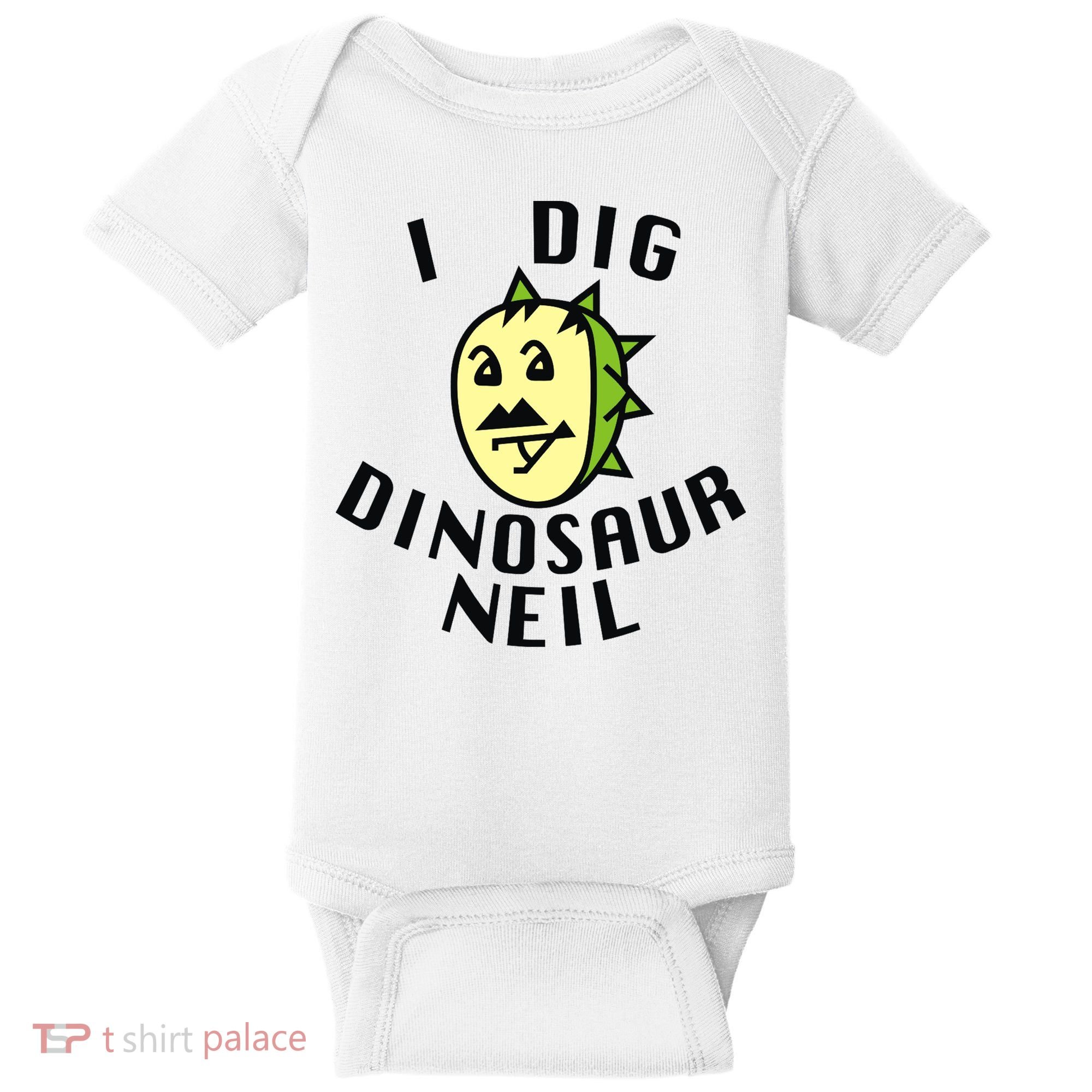 I Dig Dinosaur Neil Baby Bodysuit