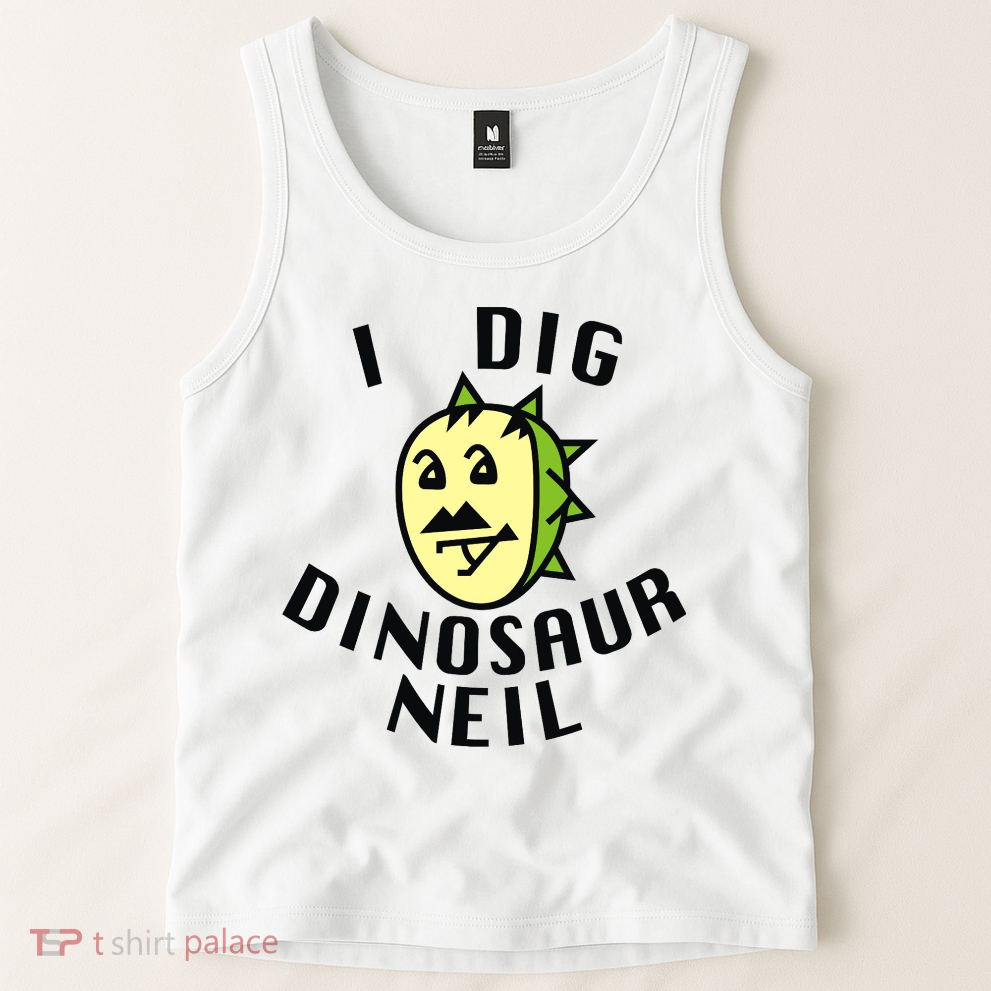 I Dig Dinosaur Neil Tank Top