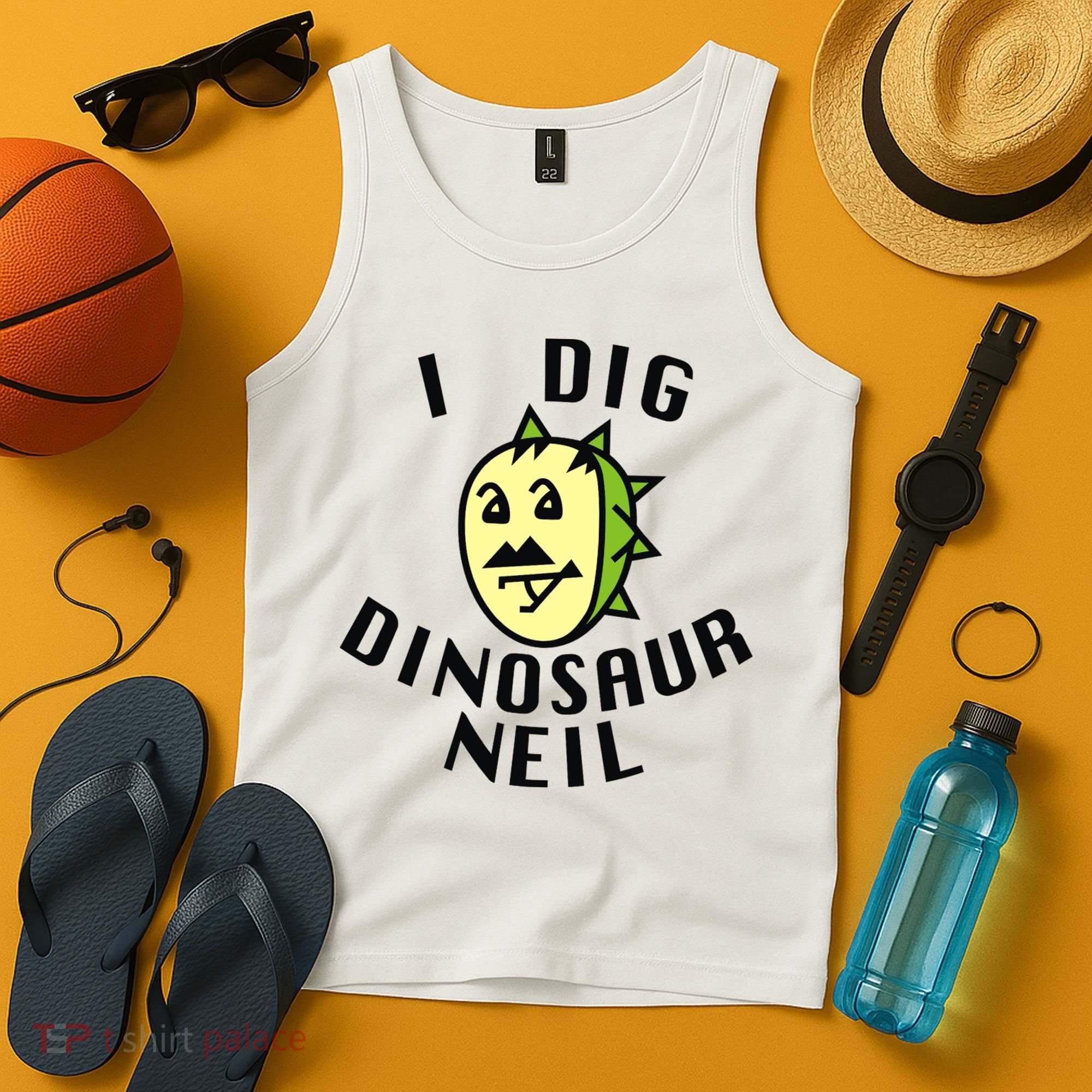 I Dig Dinosaur Neil Tank Top