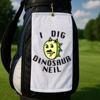 I Dig Dinosaur Neil Golf Towel thumb 2