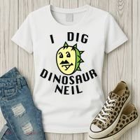 I Dig Dinosaur Neil Women's T-Shirt thumb 3