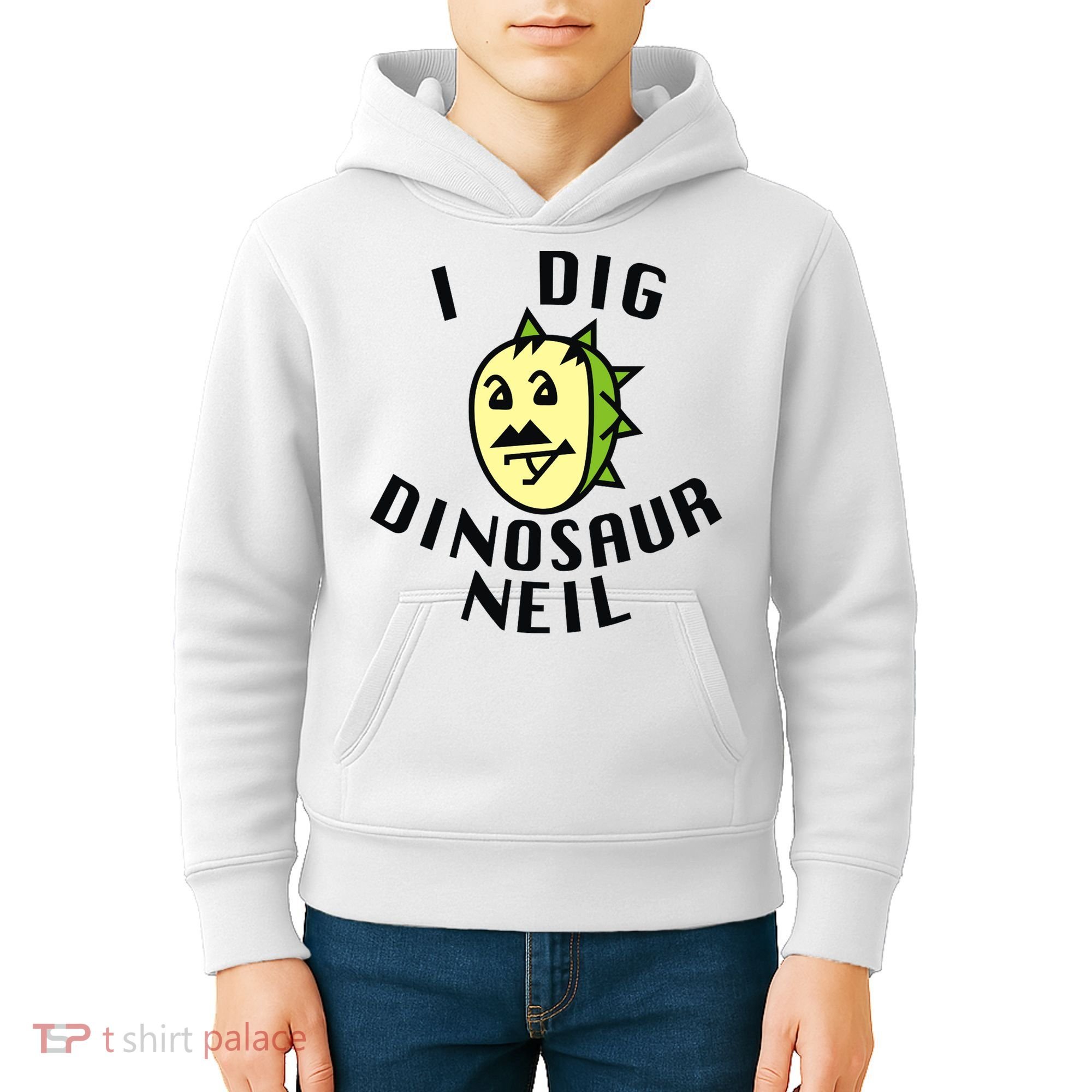 I Dig Dinosaur Neil Kids Hoodie