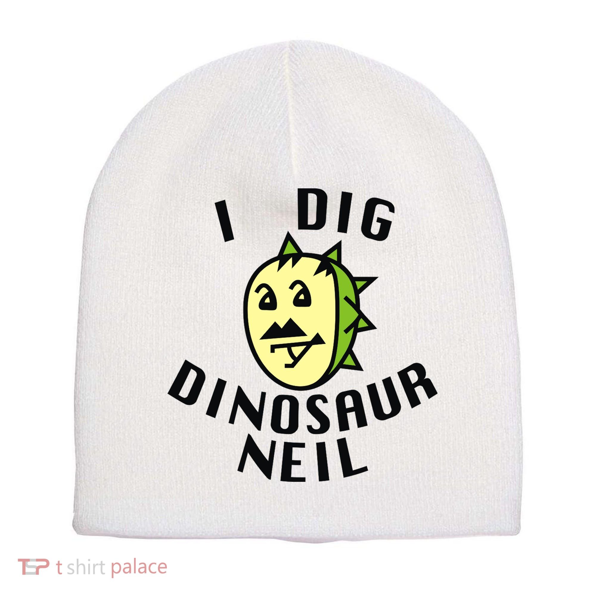 I Dig Dinosaur Neil Short Acrylic Beanie