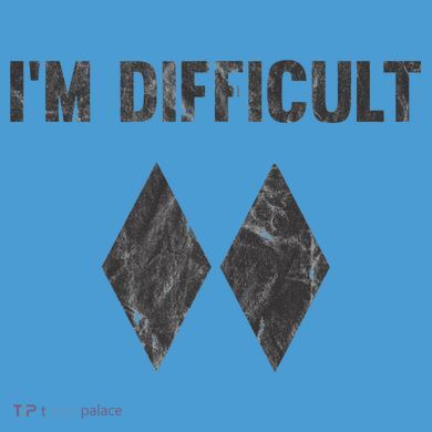 Im Difficult Double Black Diamond Ski Snowboard Tie Dye Hoodie