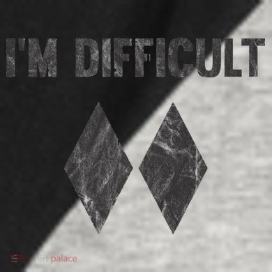 Im Difficult Double Black Diamond Ski Snowboard Raglan Baseball Sleeve Shirt
