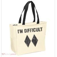 Im Difficult Double Black Diamond Ski Snowboard Tote Bag thumb 2