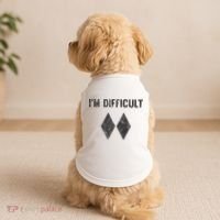 Im Difficult Double Black Diamond Ski Snowboard Doggie Tank thumb 2
