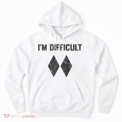 Im Difficult Double Black Diamond Ski Snowboard Hoodie
