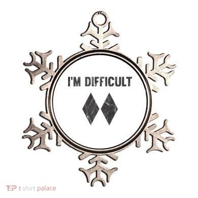 Im Difficult Double Black Diamond Ski Snowboard Ornament