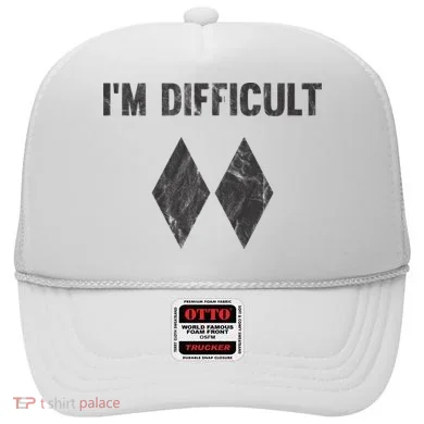 Im Difficult Double Black Diamond Ski Snowboard Hat