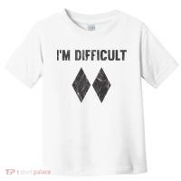 Im Difficult Double Black Diamond Ski Snowboard Toddler T-Shirt thumb 0
