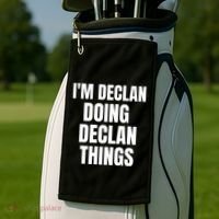 IM Declan Doing Declan Things Funny Birthday Name Gift Golf Towel thumb 2
