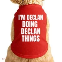 IM Declan Doing Declan Things Funny Birthday Name Gift Doggie Tank thumb 0